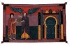 f. 96r, Der Engel von Sardes und Johannes