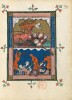 f. 39r, Die Bestie im Krieg gegen die Heiligen (Offb 13, 5-10)