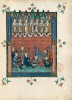 f. 46r, Das gl&auml;serne Meer (Offb. 15, 1-4)