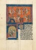 f. 87v, Die H�lle der Z�nfte (Fortsetzung), Portr�t des Verfassers des Kommentars oder des �bersetzers