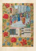 f. 184v, El rey David y sus m&uacute;sicos sobre las quince gradas del Templo