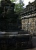 Borobudur. West wall of the first gallery on the north side with the reliefs depicting the future Buddha surrounded by his wives and his relinquishment of the world.