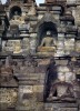 Borobudur. Part of the eastern fa�ade showing the niches containing the statues of Jina Akshobhya.