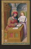 f. 21v, Der Evangelist Matth&auml;us beim Schreiben