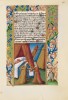 f. 47r, Judith &uuml;berreicht ihrer Dienerin das Haupt des Holofernes