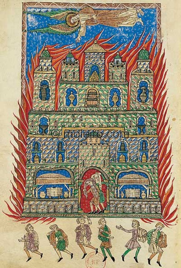 Beatus von Arroyo, folio 147v, Mappe des Beatus von Arroyo