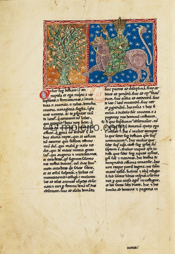 f. 20v, La femme sur la b&ecirc;te, B&eacute;atus de Arroyo