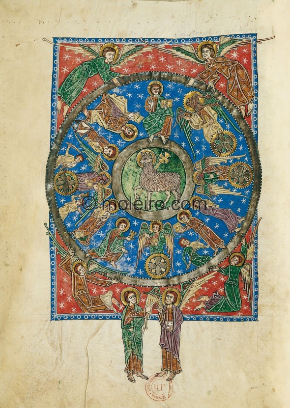 f. 56v, Vision de l�Agneau, B&eacute;atus de Arroyo