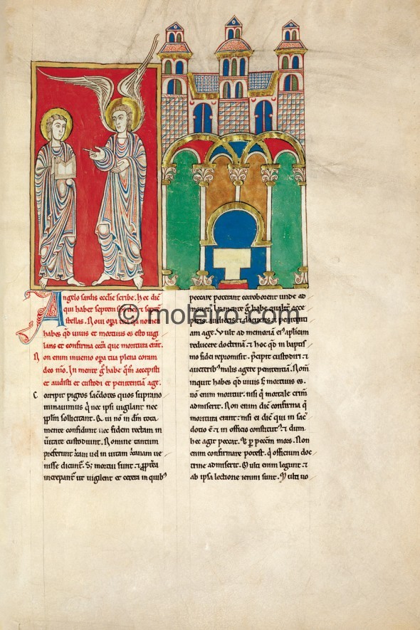 f. 4A, Die Botschaft an die Gemeinde in Sardes, Beatus von Carde&ntilde;a