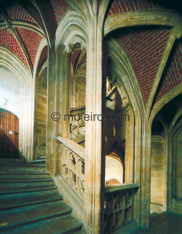 Gand, Pays-Bas, H&ocirc;tel de Ville, escalier, 1518-1539, Talleres de Arquitectura en la Edad Media