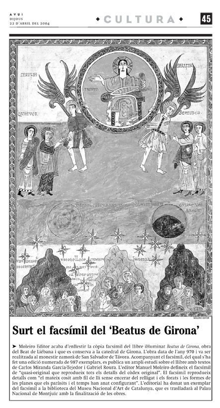 Surt el facs�mil del 'Beatus de Girona'
