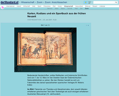 Karten, Kodizes und ein Sportbuch aus der fr�hen Neuzeit