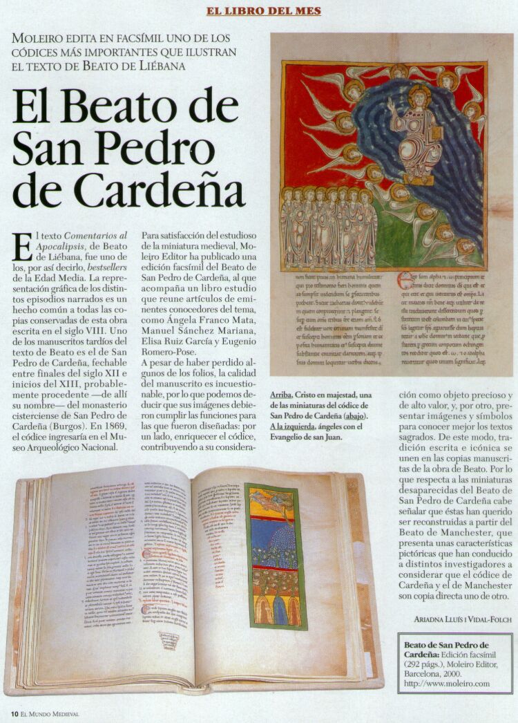 El libro del mes. El Beato de San Pedro de Cardea