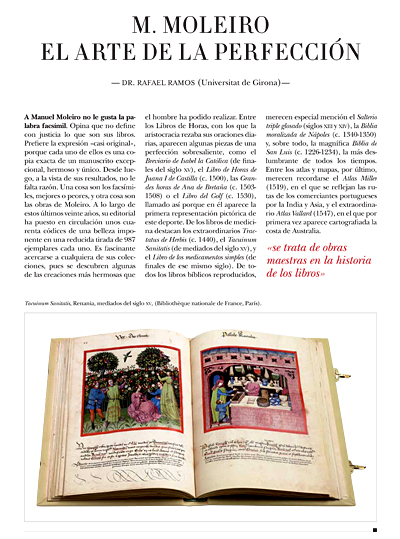 M. MOLEIRO EL ARTE DE LA PERFECCIÓN