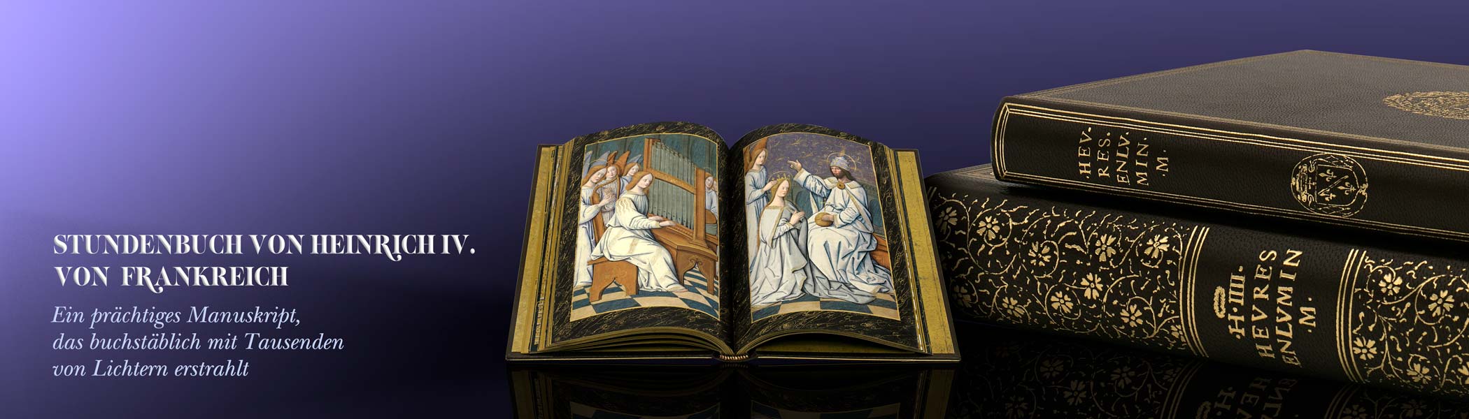 Stundenbuch von Heinrich IV, von Frankreich. Ein pr�chtiges Manusckript, das buchst�blich mit Tausenden von Lichtern erstrahlt