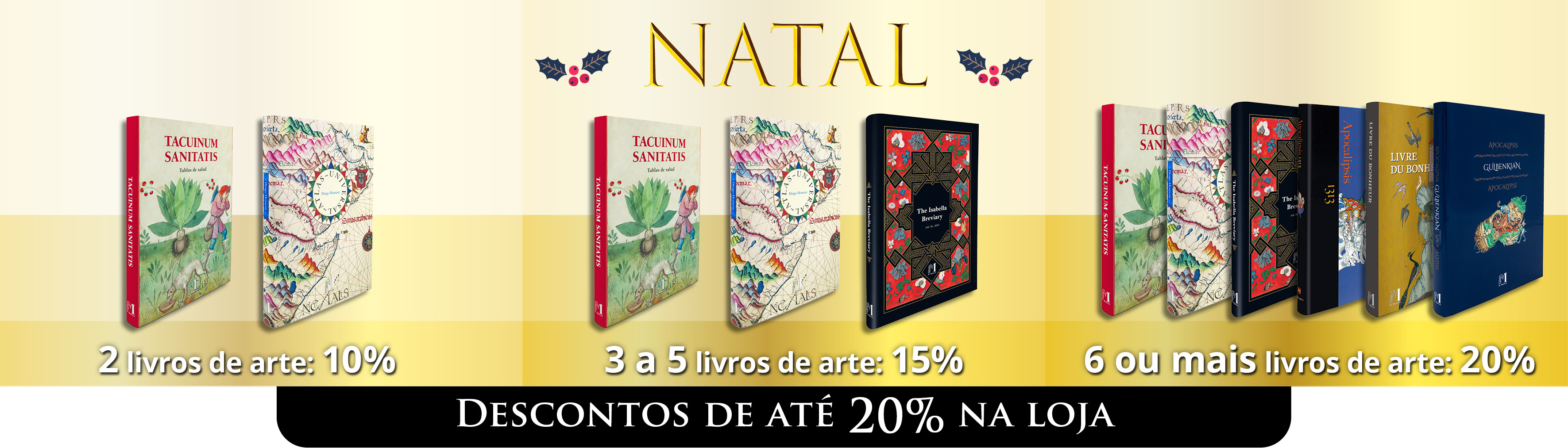 Descontos em livros de arte com ate 25% de desconto para o Natal