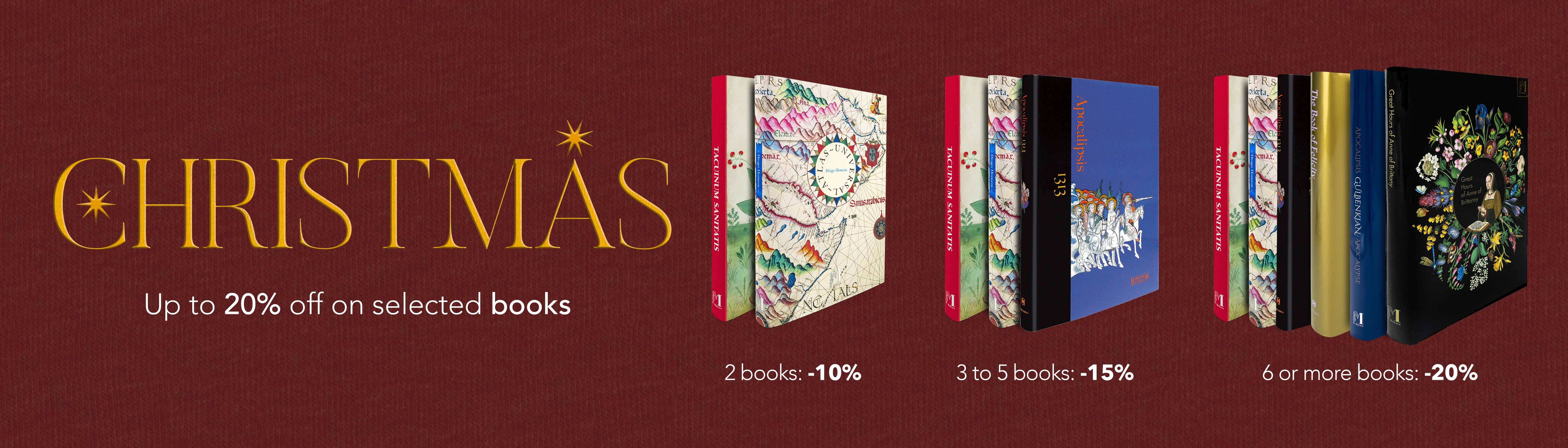 Discounts on art books with up to 25% off for Christmas.