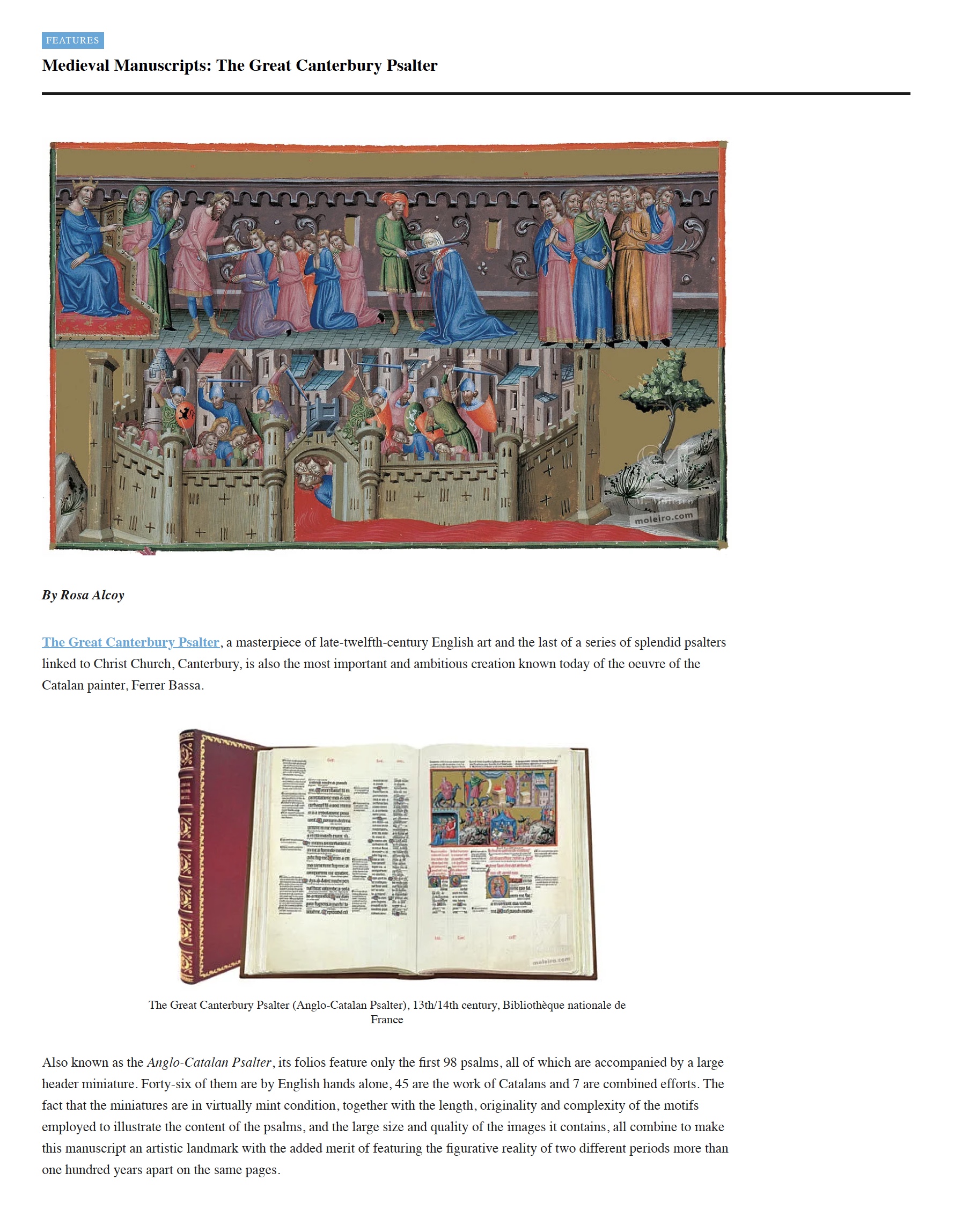 Medieval Manuscripts: The Great Canterbury Psalter